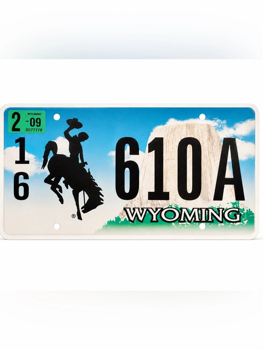 Wyoming License Plate